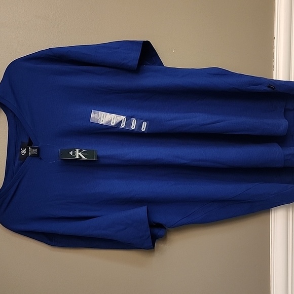 Calvin Klein Blue Short Sleeve Tee - Picture 1 of 9